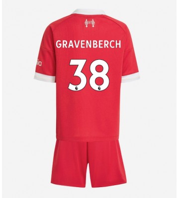 Liverpool Ryan Gravenberch #38 Hemmaställ Barn 2025-26 Kortärmad (+ Korta byxor) Liverpool Ryan Gravenberch #38 Hemmaställ Barn 2025-26 Kortärmad (+ Korta byxor)